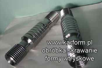 skrawaniem obrobka metalu